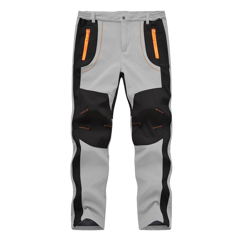 Men'S Winter Pants Snow Ski Pants Fleece Lined Waterproof Water Resistant Softshell Hiking Pants 4 Pockets Trousers with Belt