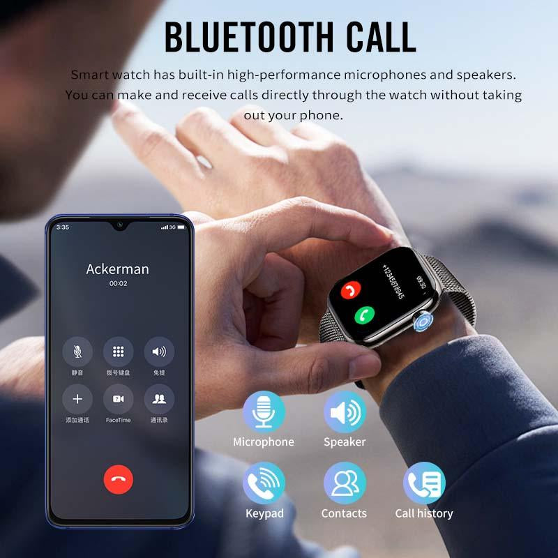 2025 New Multifunctional Men Women'S Smartwatch, 2.02-Inch Smart Watch with Answer/Make Calls/100+ Sports Modes/Message Reminder, IP67 Waterproof Smart Watch for Android Iphone Devices, Fitness 24/7 Heart Rate, Bluetooth