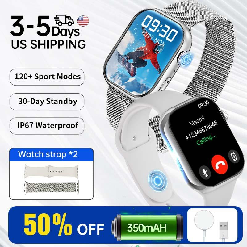 2025 New Multifunctional Men Women'S Smartwatch, 2.02-Inch Smart Watch with Answer/Make Calls/100+ Sports Modes/Message Reminder, IP67 Waterproof Smart Watch for Android Iphone Devices, Fitness 24/7 Heart Rate, Bluetooth