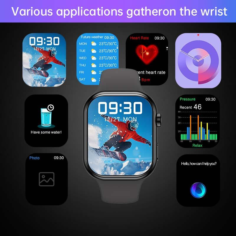 2025 New Multifunctional Men Women'S Smartwatch, 2.02-Inch Smart Watch with Answer/Make Calls/100+ Sports Modes/Message Reminder, IP67 Waterproof Smart Watch for Android Iphone Devices, Fitness 24/7 Heart Rate, Bluetooth