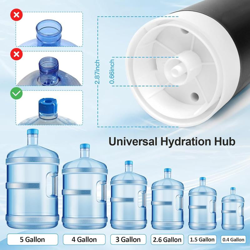 Water Bottle Pump 5 Gallon USB Charging Automatic Drinking Portable Electric Water Dispenser/Switch