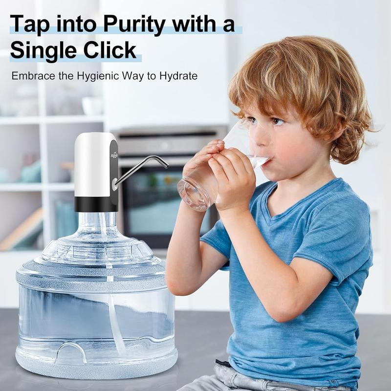 Water Bottle Pump 5 Gallon USB Charging Automatic Drinking Portable Electric Water Dispenser/Switch