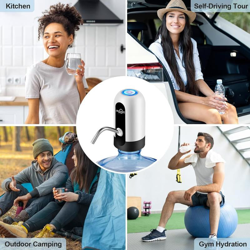 Water Bottle Pump 5 Gallon USB Charging Automatic Drinking Portable Electric Water Dispenser/Switch