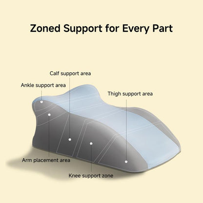 Memory Foam Wedge Pillow for Adults, Ergonomic Design, Memory Foam Pillow for Back, Neck, Leg Support, Face-Down Reading Pillow Soft Fabric Comfortably, Versatile Usage, Sleep Pillow Home, Living Room Bed Sofa Wedge Pillow Ideal for Back Massage