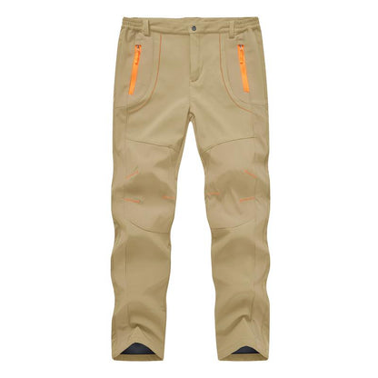 Men'S Winter Pants Snow Ski Pants Fleece Lined Waterproof Water Resistant Softshell Hiking Pants 4 Pockets Trousers with Belt