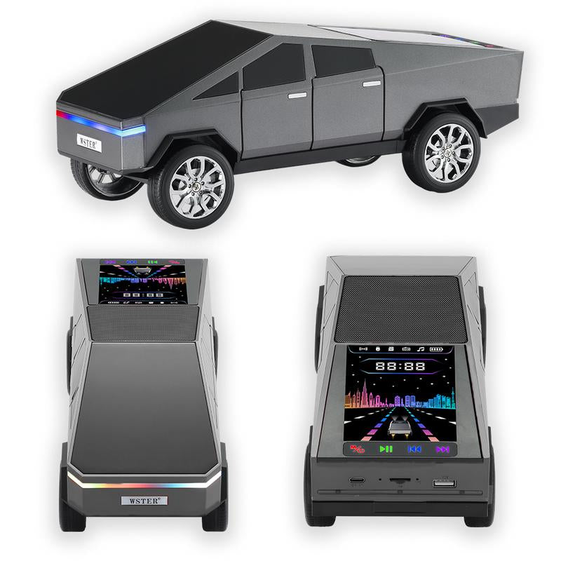 WS-580 Multicolor Truck Speaker - Wireless Bluetooth Connection for Easy Use with Phones and Audio Devices