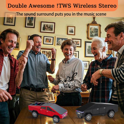WS-580 Multicolor Truck Speaker - Wireless Bluetooth Connection for Easy Use with Phones and Audio Devices