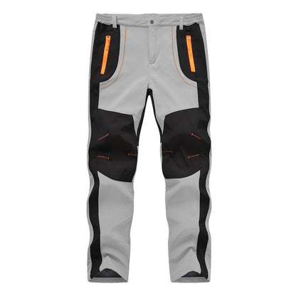 Men'S Winter Pants Snow Ski Pants Fleece Lined Waterproof Water Resistant Softshell Hiking Pants 4 Pockets Trousers with Belt