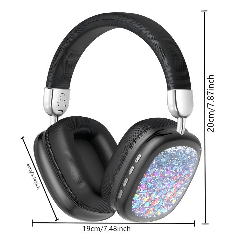 Bluetooth Headphones Over-Ear, Foldable Wireless and Wired Stereo Headset Micro SD/TF, for Cell Phone,Pc,Soft Earmuffs &Light Weight for Prolonged Wearing.Wireless Headphones On-Ear Headphones