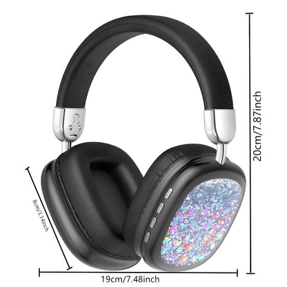 Bluetooth Headphones Over-Ear, Foldable Wireless and Wired Stereo Headset Micro SD/TF, for Cell Phone,Pc,Soft Earmuffs &Light Weight for Prolonged Wearing.Wireless Headphones On-Ear Headphones
