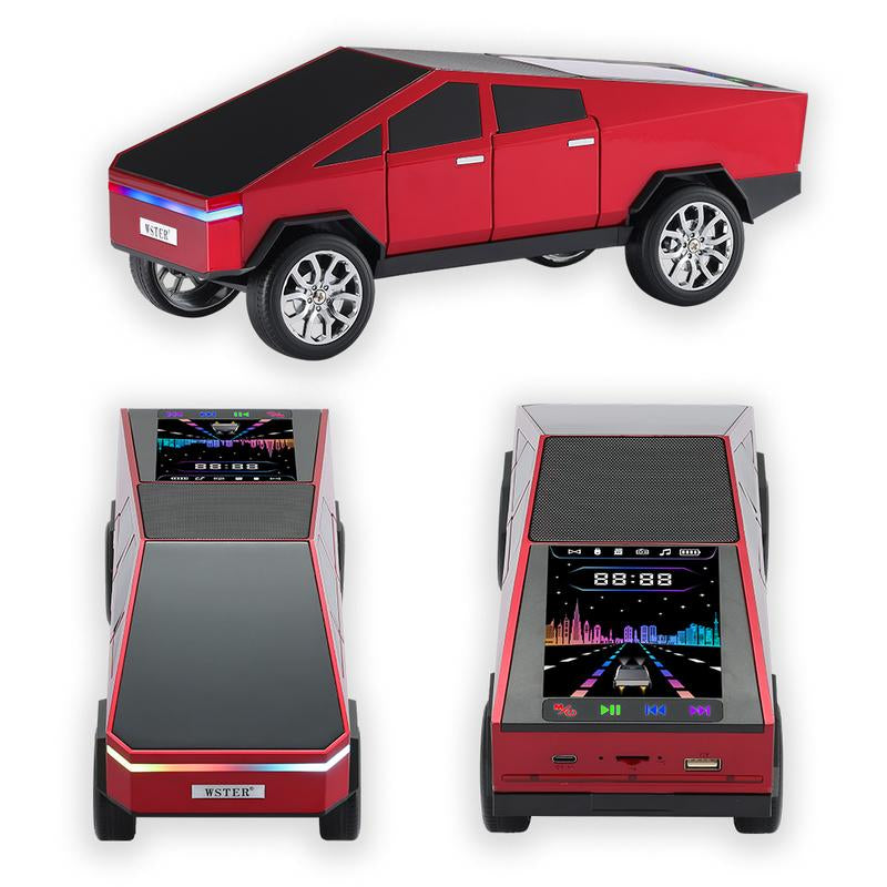 WS-580 Multicolor Truck Speaker - Wireless Bluetooth Connection for Easy Use with Phones and Audio Devices