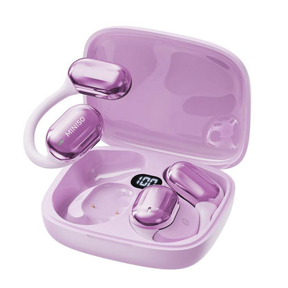MINISO OWS Open Bluetooth Earphones HIFI Sound Quality Music Wireless Earphones Gaming Low Latency Wireless Earphones IPX5 Waterproof OWS Earphones Comfortable to Wear Earbuds Touch Control Compatible with All Mobile Phones