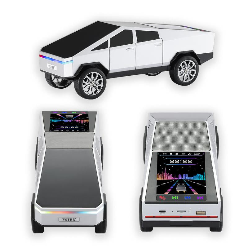 WS-580 Multicolor Truck Speaker - Wireless Bluetooth Connection for Easy Use with Phones and Audio Devices