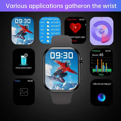 2025 New Multifunctional Men Women'S Smartwatch, 2.02-Inch Smart Watch with Answer/Make Calls/100+ Sports Modes/Message Reminder, IP67 Waterproof Smart Watch for Android Iphone Devices, Fitness 24/7 Heart Rate, Bluetooth