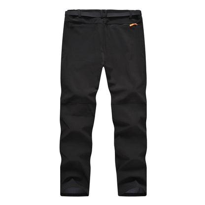 Men'S Winter Pants Snow Ski Pants Fleece Lined Waterproof Water Resistant Softshell Hiking Pants 4 Pockets Trousers with Belt
