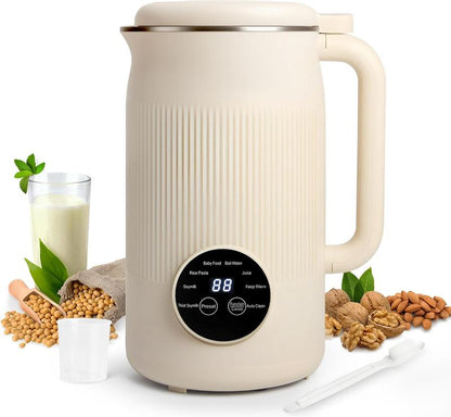 High-Speed Blender 1.5L, Quiet Multifunctional Smoothie Maker with 8 Stainless Steel Blades, Touch Screen, Auto Cleaning & 12H Timer