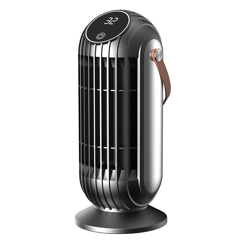 Black Mini Electric Fireplace Heater – 1000W 3D LED Flame, Portable for Office Home + Christmas Decor