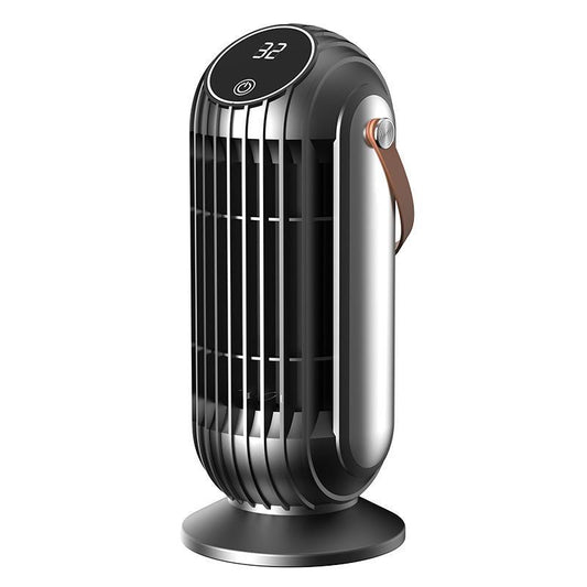 Black Mini Electric Fireplace Heater – 1000W 3D LED Flame, Portable for Office Home + Christmas Decor