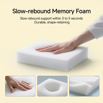 Memory Foam Wedge Pillow for Adults, Ergonomic Design, Memory Foam Pillow for Back, Neck, Leg Support, Face-Down Reading Pillow Soft Fabric Comfortably, Versatile Usage, Sleep Pillow Home, Living Room Bed Sofa Wedge Pillow Ideal for Back Massage