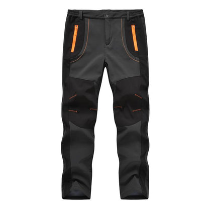 Men'S Winter Pants Snow Ski Pants Fleece Lined Waterproof Water Resistant Softshell Hiking Pants 4 Pockets Trousers with Belt