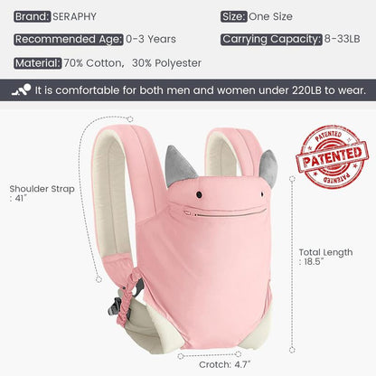 Ergonomic Cotton Baby Carrier | 4-In-1 Adjustable Buckle Design | Front Facing, Inward, Back & Cozy Wrap | Breathable Mesh Support for Baby Wearing Safety up to 15Kg Postpartum