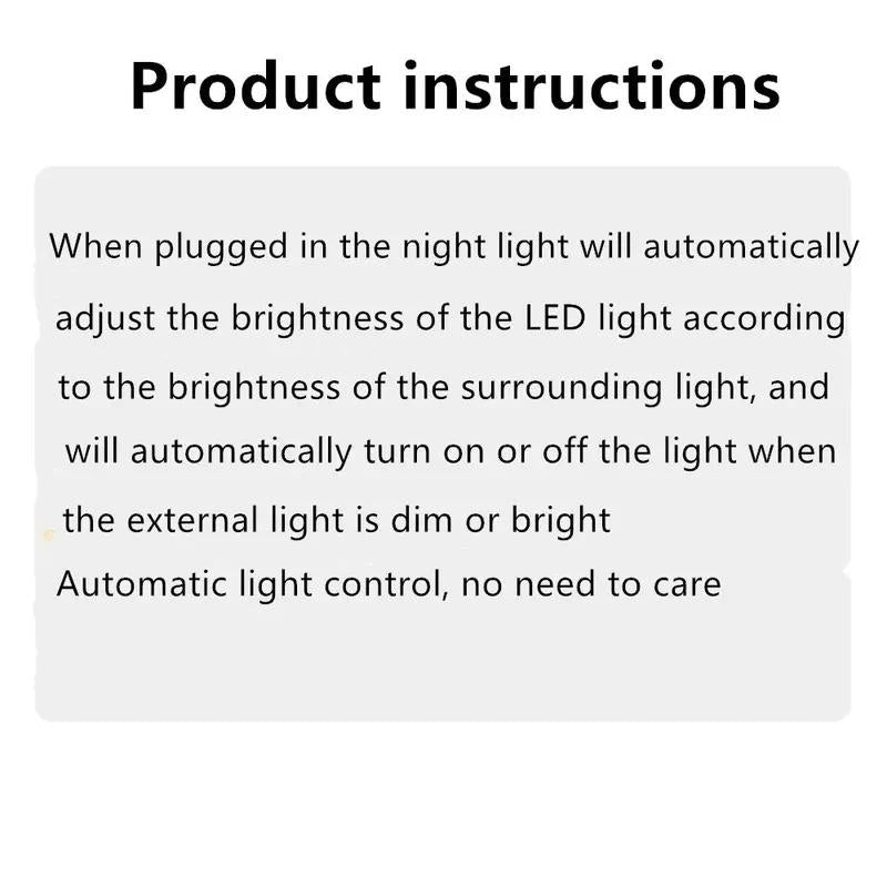 LED Night Light Set - 6 Counts, Energy Efficient 3000K Warm Glow, Smart Sensor, Plug-And-Play, Ideal for Room, Hallway, Lights Bedrooms, Bathroom, Kitchens Plug-In Night Light Ambient Light Indoor Lighting Lamps Lamp Cool Gadgets Wall Lights