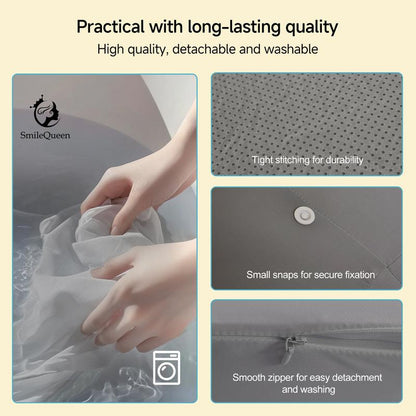 Memory Foam Wedge Pillow for Adults, Ergonomic Design, Memory Foam Pillow for Back, Neck, Leg Support, Face-Down Reading Pillow Soft Fabric Comfortably, Versatile Usage, Sleep Pillow Home, Living Room Bed Sofa Wedge Pillow Ideal for Back Massage