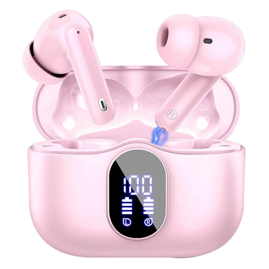 Wireless Earbuds, Bluetooth 5.4 Headphones Bass Stereo, Ear Buds with Noise Cancelling Mic LED Display, 36H Playtime in Ear Earphones, IP7 Waterproof Sport Headset for Android Ios