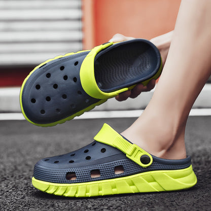 Hole Shoes Men's Outerwear Non-slip Wear-resistant Slippers