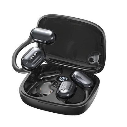 MINISO OWS Open Bluetooth Earphones HIFI Sound Quality Music Wireless Earphones Gaming Low Latency Wireless Earphones IPX5 Waterproof OWS Earphones Comfortable to Wear Earbuds Touch Control Compatible with All Mobile Phones